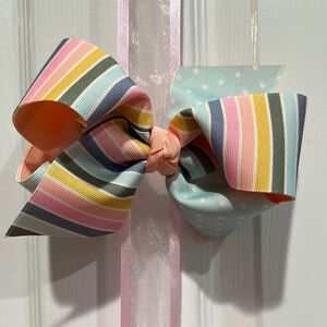 Matilda Jane Colorful Striped Hair Bow for Kids